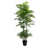 Canopies & Gazebos: Premium Artificial Potted Multi-trunk Fan Palm 180cm
