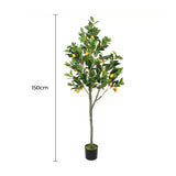 Artificial Potted Plants: Artificial Lemon Tree (Potted) with Lemons 150cm