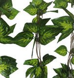 Artificial Hanging Plants: Artificial Pothos / Ivy Hanging Vines 260cm Each (5 pack)