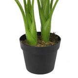 Artificial Trees: Artificial Potted Taro Plant / Elephant Ear 70cm