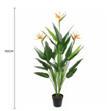 Bird Cages & Stands: Artificial Potted 150cm Bird of Paradise Plant