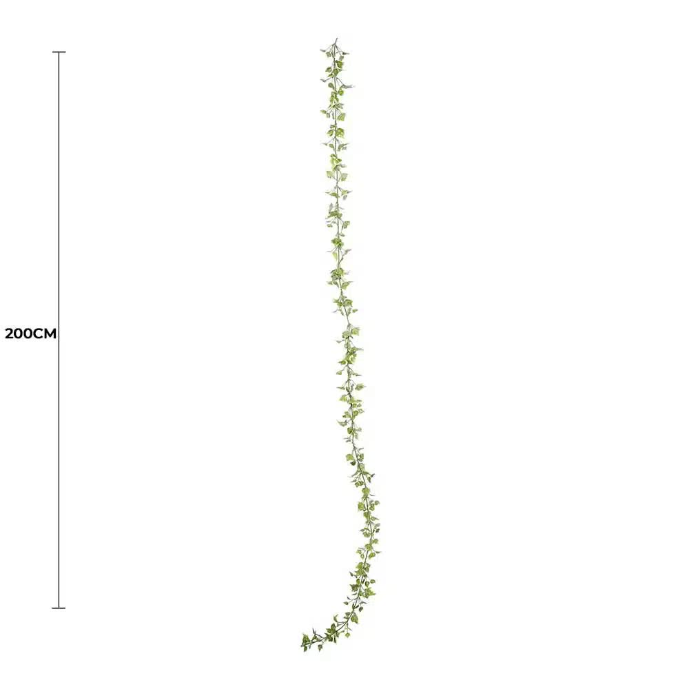 Artificial Hanging Plants: Artificial Hanging English Ivy Garland UV Resistant 200cm
