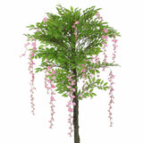 Wellness Accessories: Pink Flowering Artificial Wisteria 180cm