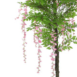 Wellness Accessories: Pink Flowering Artificial Wisteria 180cm