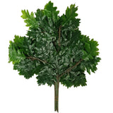 Blankets & Throws: Artificial Oak Leaves (Faux Plant Leaves) 63cm