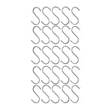 Kitchen & Bathroom DIY: Stainless Steel Hanging S Hooks 12cm X 6cm 25 Pieces