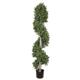 Artificial Trees: Artificial Topiary Spiral Tree 150cm UV Resistant