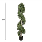 Artificial Trees: Artificial Topiary Spiral Tree 150cm UV Resistant