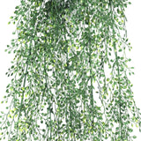 Artificial Hanging Plants: Artificial Hanging Jade Leaf Vine UV Resistant 90cm