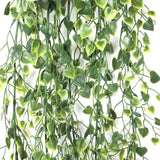Artificial Hanging Plants: Artificial Hanging Plant (Heart Leaf) UV Resistant 90cm