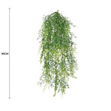 Artificial Hanging Plants: Artificial Hanging Plant (Mixed Green String of Pearls) UV Resistant 90cm