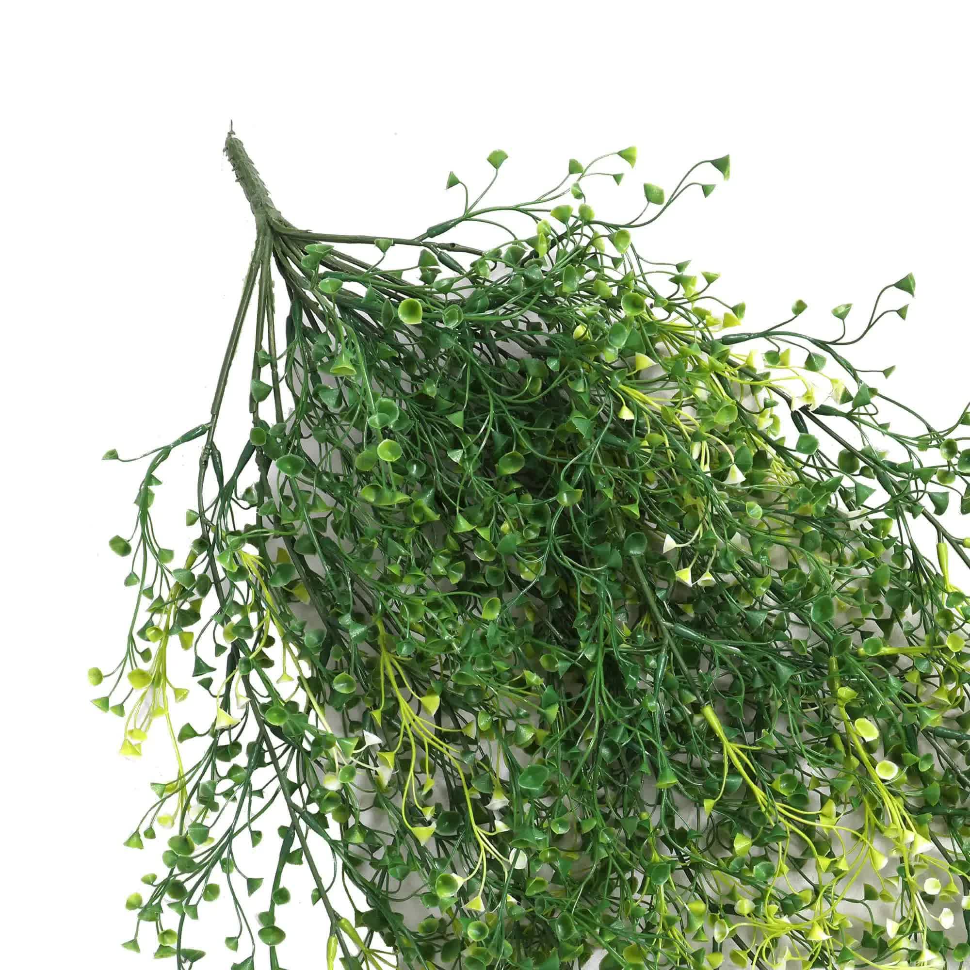 Artificial Hanging Plants: Artificial Hanging Plant (Mixed Green String of Pearls) UV Resistant 90cm