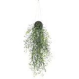 Artificial Hanging Plants: Artificial Hanging Pearls (Potted) 56cm UV Resistant
