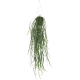 Artificial Hanging Plants: Artificial Hanging Potted Plant (Willow Leaf) 66cm UV Resistant