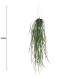 Artificial Hanging Plants: Artificial Hanging Potted Plant (Willow Leaf) 66cm UV Resistant
