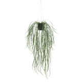 Artificial Hanging Plants: Artificial Hanging Potted Plant (Willow Leaf) 66cm UV Resistant