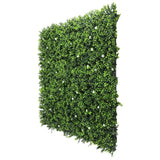 Artificial Hanging Plants: Luxury Flowering Artificial Buxus Hedge Panel UV Resistant Sample