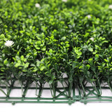Artificial Hanging Plants: Luxury Flowering Artificial Buxus Hedge Panel UV Resistant Sample