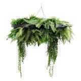 Audio Accessories: Black Artificial Hanging Green Wall Disc 80cm UV Resistant