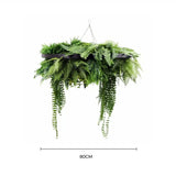 Audio Accessories: Black Artificial Hanging Green Wall Disc 80cm UV Resistant