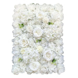 Curtains & Drapes: Artificial Flower Wall Backdrop Panel 40cm x 60cm Mixed Whites