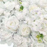 Curtains & Drapes: Artificial Flower Wall Backdrop Panel 40cm x 60cm Mixed Whites