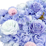 Curtains & Drapes: Artificial Flower Wall Backdrop Panel 40cm x 60cm Mixed Lilac Flowers