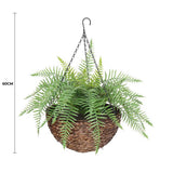 Artificial Hanging Plants: Large Artificial Hanging Basket (Fern Hanging Basket) UV Resistant