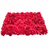 Curtains & Drapes: Artificial Flower Wall Backdrop Panel 40cm x 60cm Romantic Red