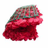 Curtains & Drapes: Artificial Flower Wall Backdrop Panel 40cm x 60cm Romantic Red