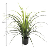 Artificial Trees: Potted Artificial Long Grass (Yucca Grass) 75cm UV Resistant
