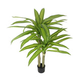Artificial Wall Plants: Artificial Multi Head Dracaena Tree with Mixed Green Leaves (Real Touch) 130cm