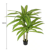 Artificial Wall Plants: Artificial Multi Head Dracaena Tree with Mixed Green Leaves (Real Touch) 130cm