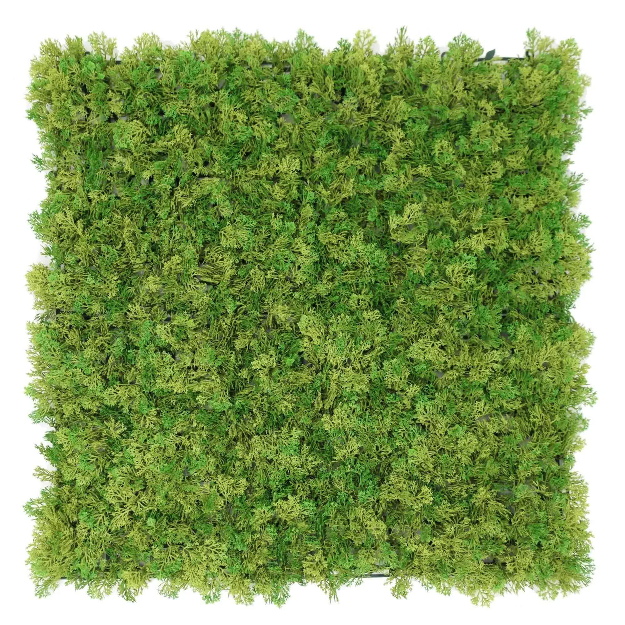 Caravan Accessories: Nearly Natural Two-tone Moss Panel UV Resistant 100cm x 100cm (Back Order Only)