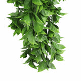 Artificial Dense Hanging Flowering Pothos Bush Vivid Green UV Resistant and Fire Rated 27cm x 72cm