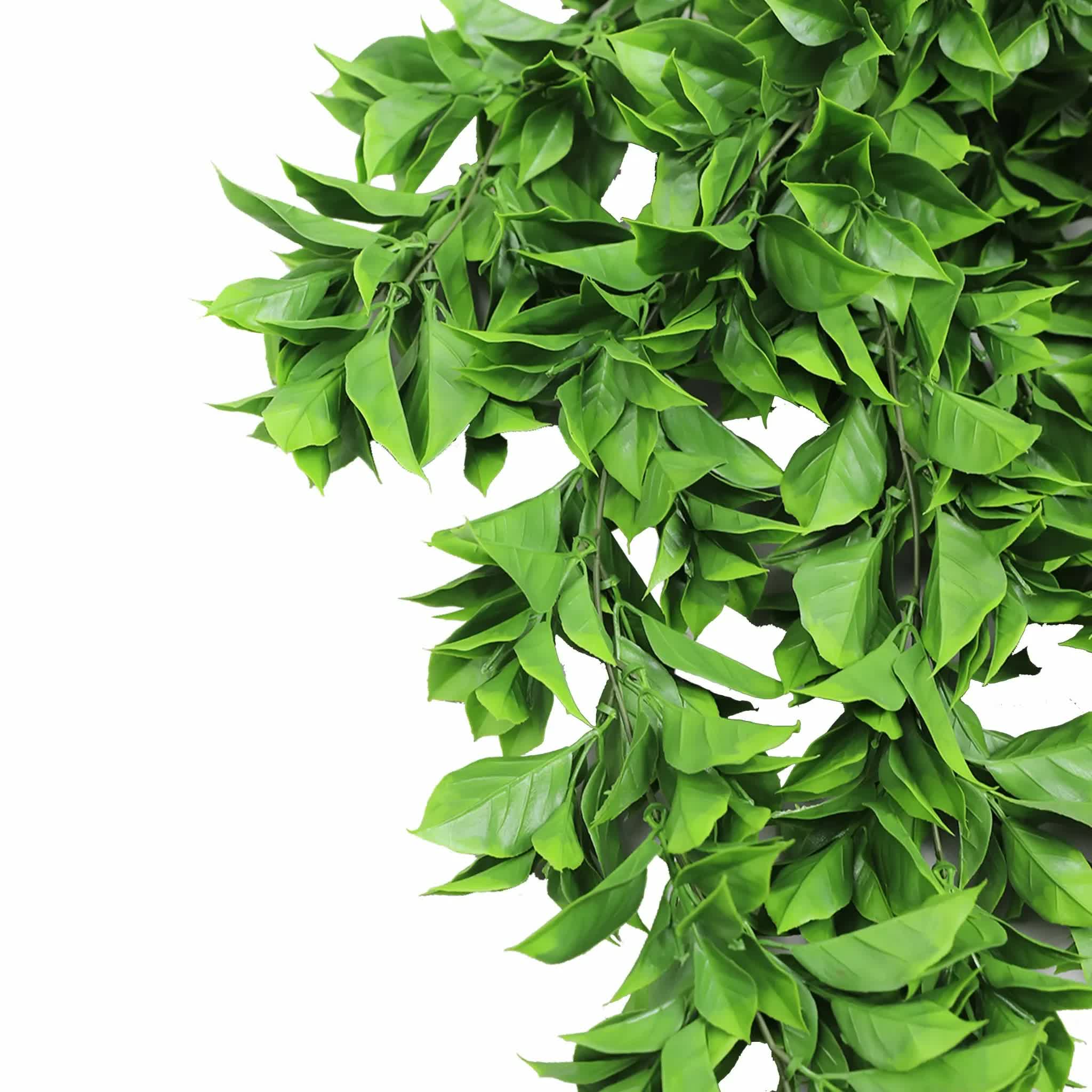 Artificial Dense Hanging Flowering Pothos Bush Vivid Green UV Resistant and Fire Rated 27cm x 72cm