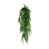 Artificial Hanging Plants: Artificial Hanging Fern Garland Bush UV Resistant and Fire Rated 18cm x 76cm