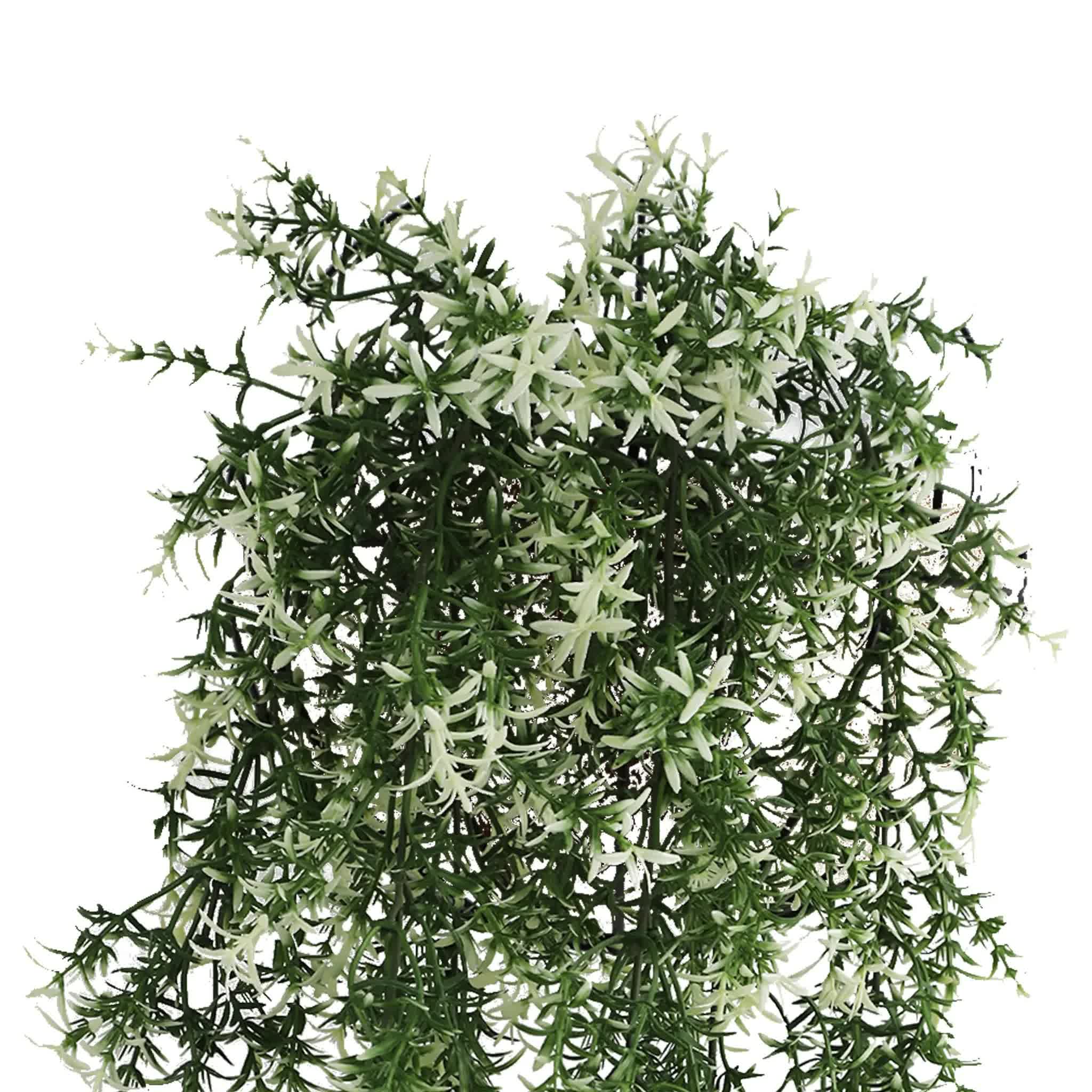 Artificial Hanging Plants: Artificial Hanging Star Jasmine Vine UV Resistant and Fire Rated 20cm x 76cm