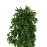 Artificial Hanging Plants: Artificial Mossy Hanging Cedar Vine Garland Bush UV Resistant and Fire Rated 22cm x 76cm