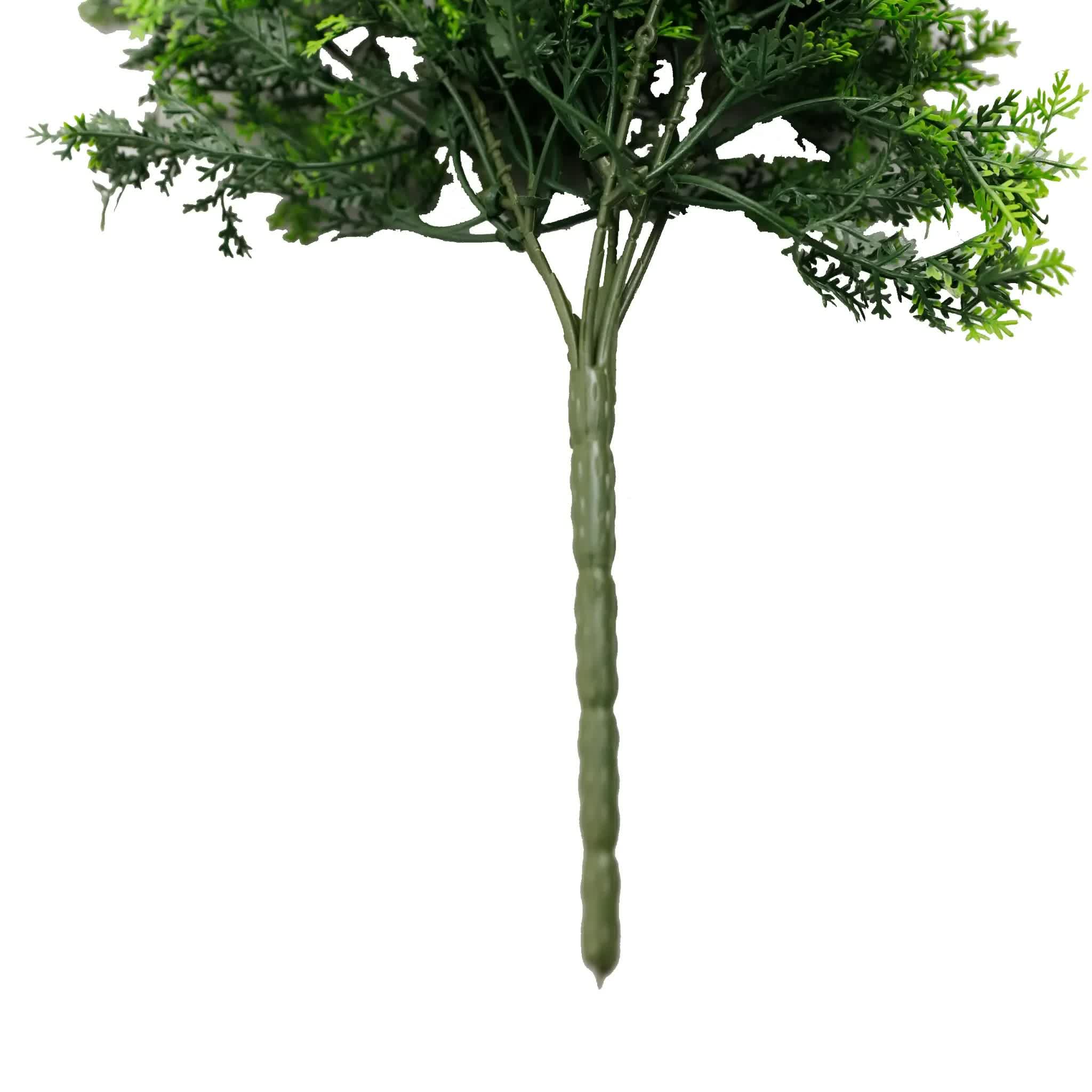 Artificial Hanging Plants: Artificial Mossy Hanging Cedar Vine Garland Bush UV Resistant and Fire Rated 22cm x 76cm