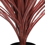 Artificial Trees: Burgundy Potted Artificial Long Grass (Yucca Grass) 115cm UV Resistant