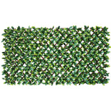Artificial Hanging Plants: Premium Laurel Leaf Artificial Hedge Extendable Trellis / Screen 2 Meter By 1 Meter UV Resistant (PVC)
