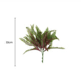 Artificial Trees: Artificial Royal Purple Fern Stem UV Resistant 33cm