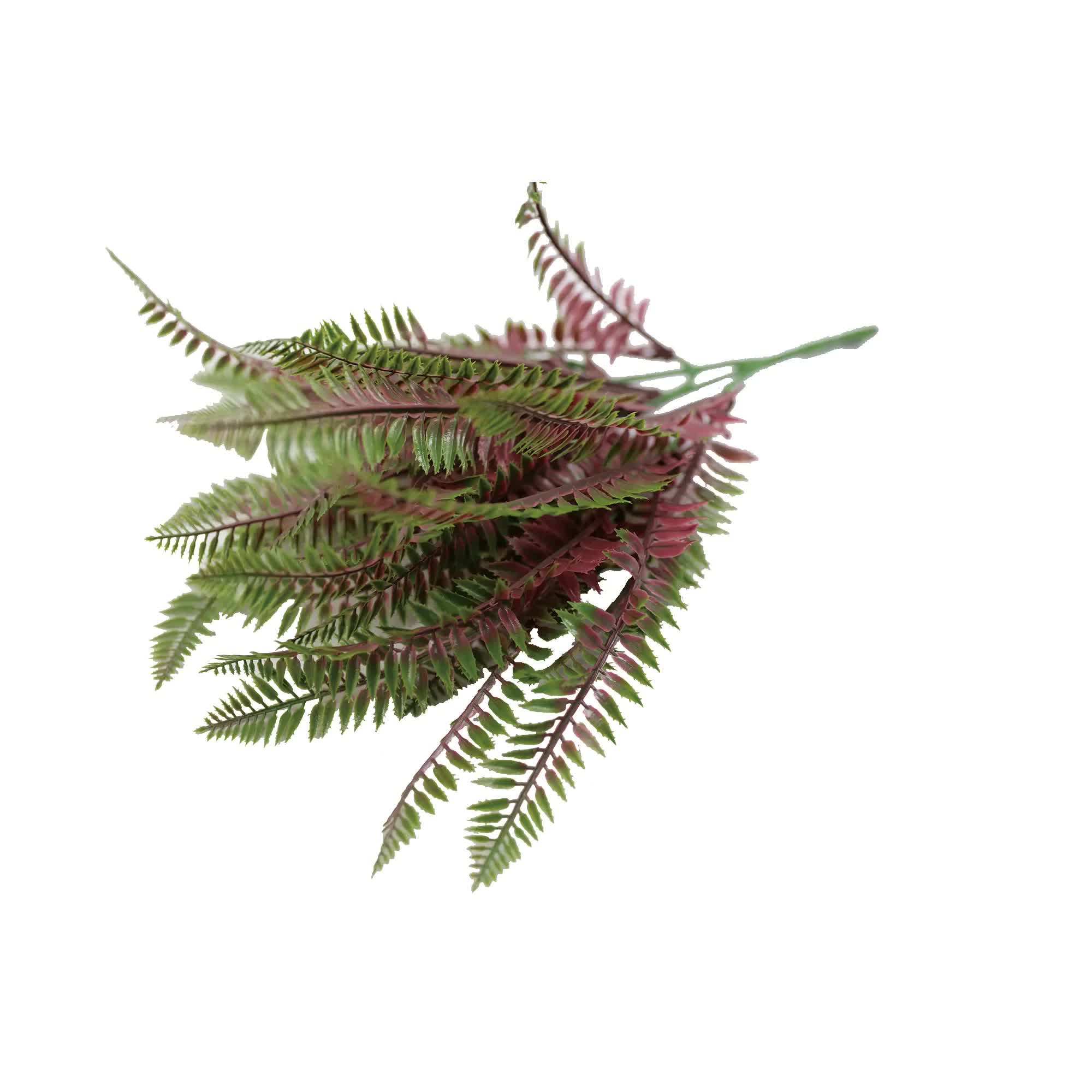 Artificial Trees: Artificial Royal Purple Fern Stem UV Resistant 33cm