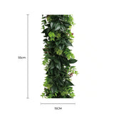 Artificial Hanging Plants: Artificial Extendable Hanging Wreath UV Resistant 55cm