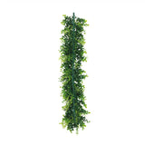 Artificial Hanging Plants: Artificial Extendable Hanging Flowering White Eucalyptus Vine UV Resistant 55cm