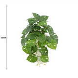 3D Wall Art: Decorative Artificial Monstera Adansonii Plant in Ceramic Bowl 30cm