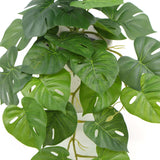 3D Wall Art: Decorative Artificial Monstera Adansonii Plant in Ceramic Bowl 30cm