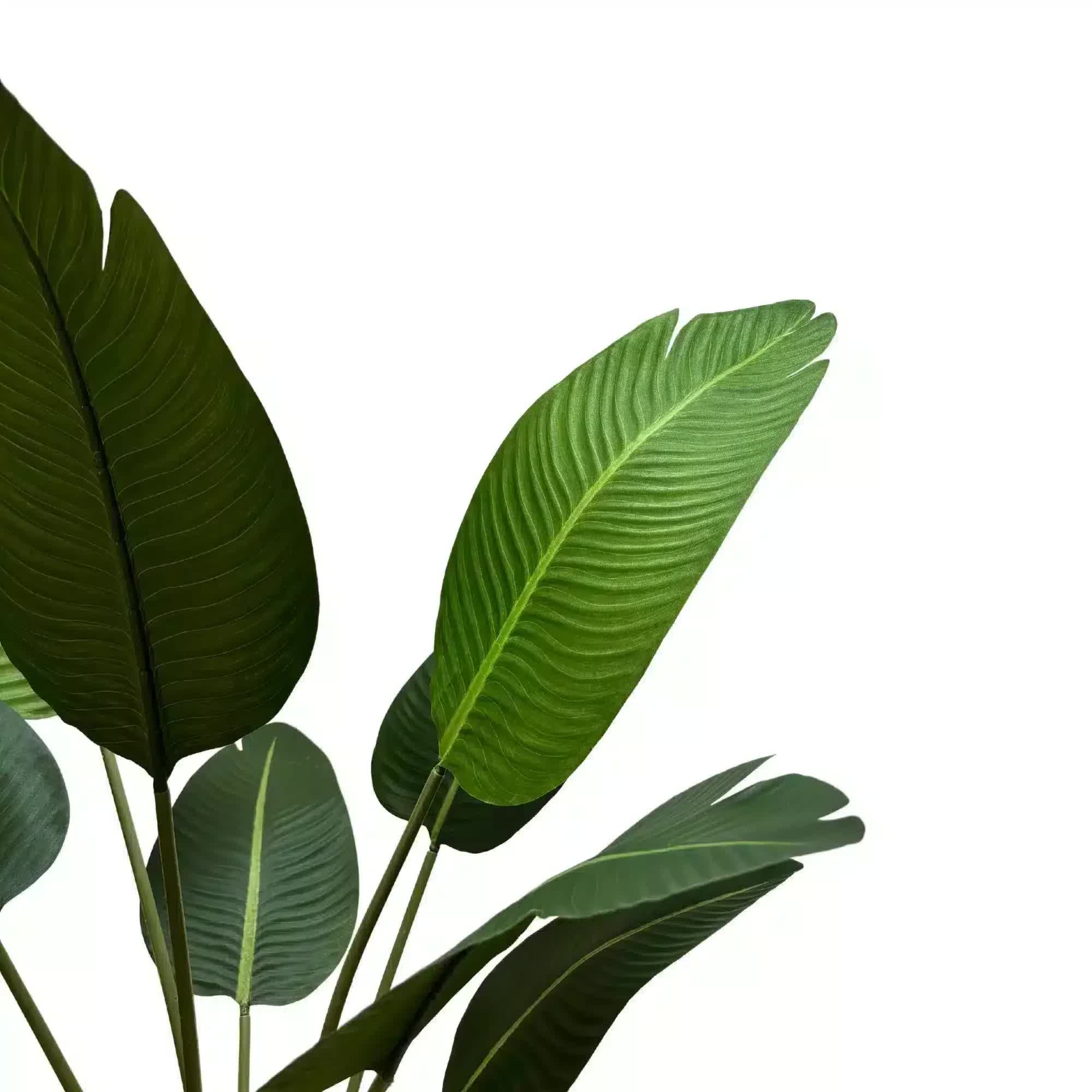 Artificial Trees: Grand Artificial Potted Travellers Palm (Banana Palm Tree) 120cm