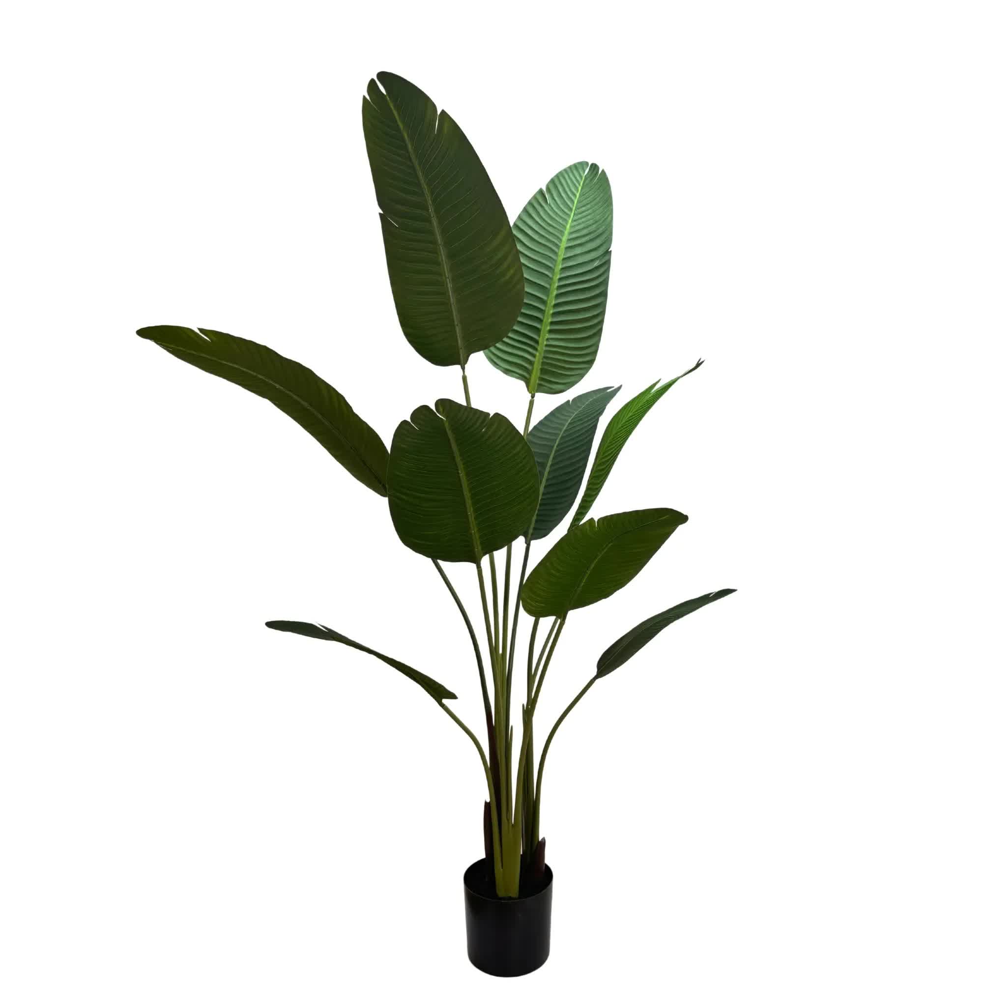 Artificial Trees: Grand Artificial Potted Travellers Palm (Banana Palm Tree) 120cm